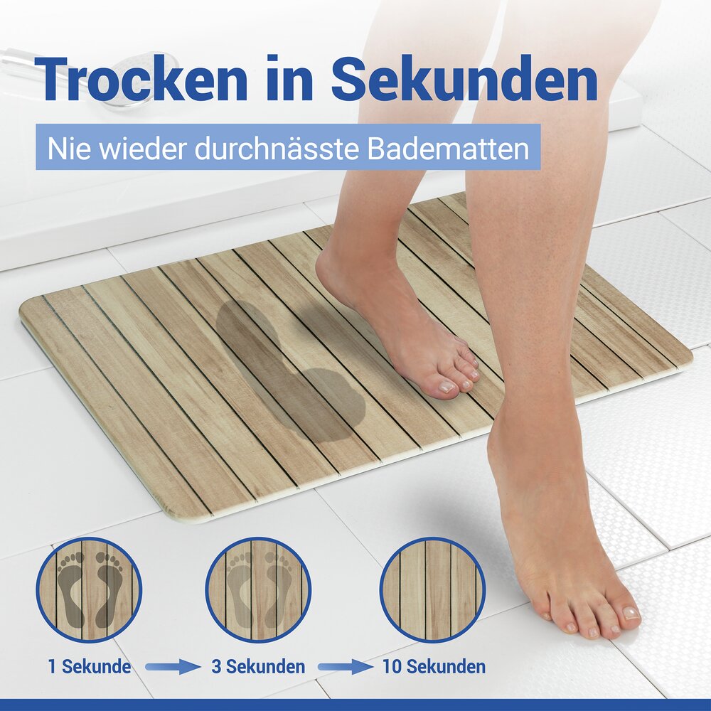 LEPIANA Badematte schnelltrocknend 60x39cm