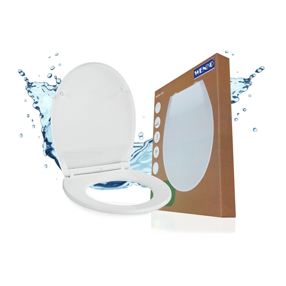 KOS weiss WC-Sitz nur 1200 g, belastbar bis 200 kg