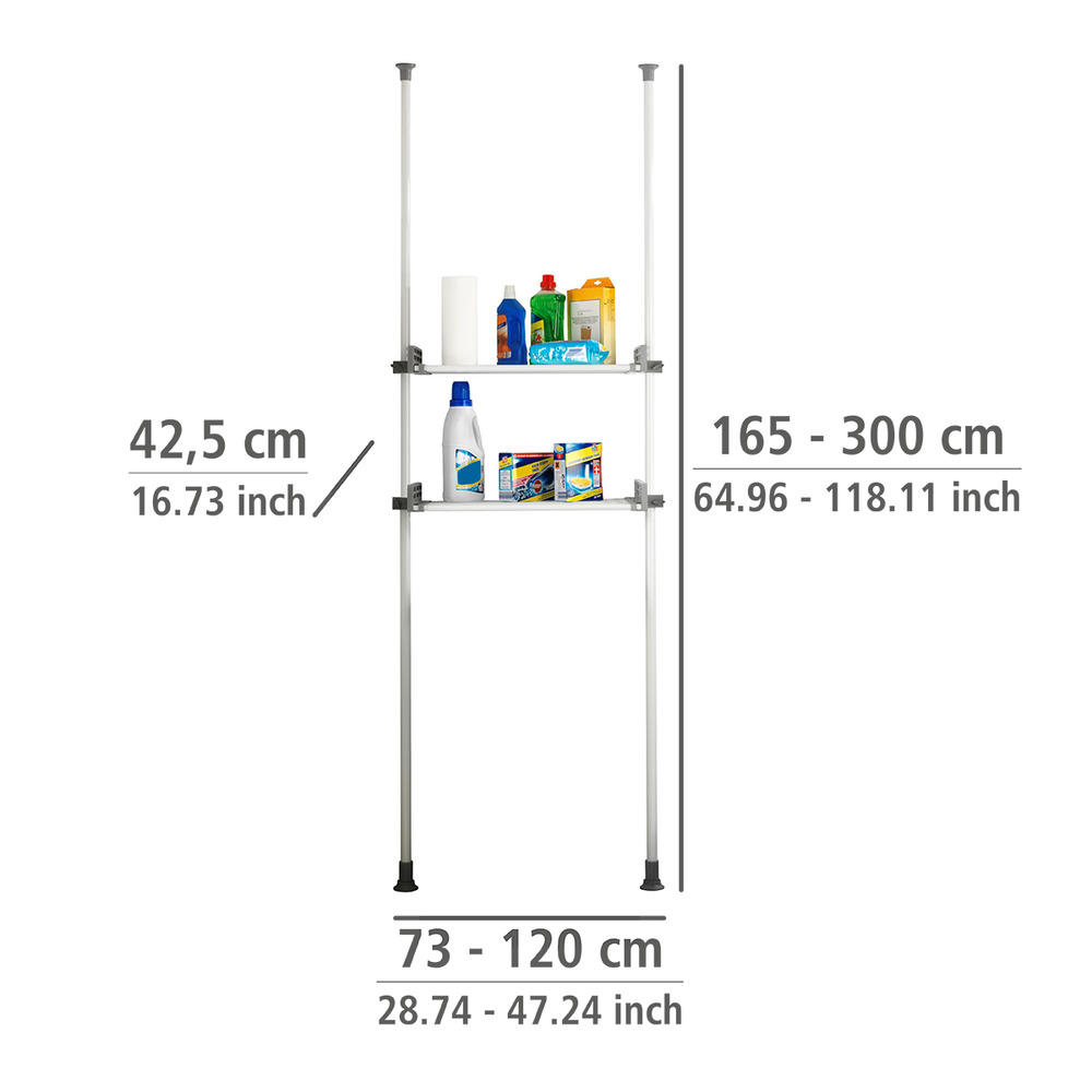 HERKULES Teleskop-System Kombination TWIN weiss