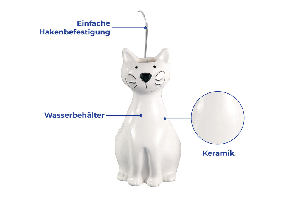 KATZE Luftbefeuchter aus Keramik, 2er-Set
