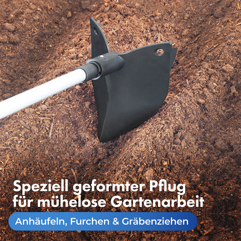 Gartenpflug mit Teleskopstiel