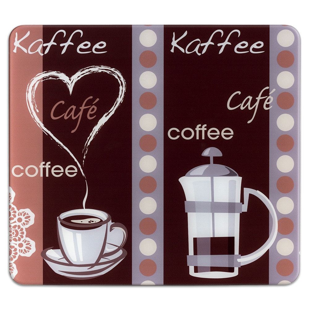 KAFFEEDUFT Multiplatte 56x50 cm aus Glas