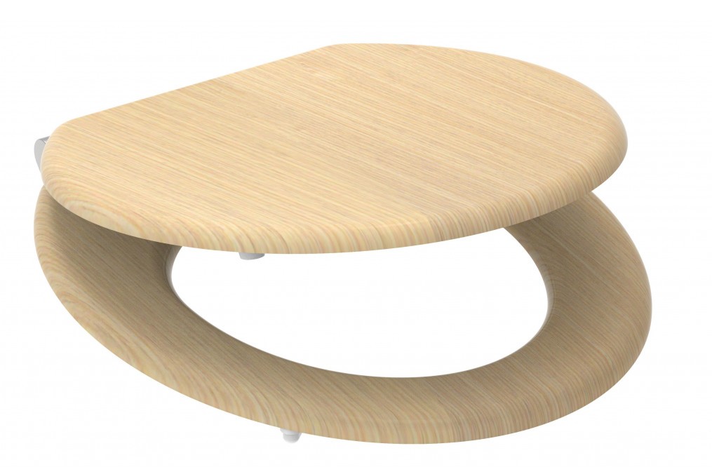 NATURAL WOOD WC-Sitz mit Absenkautomatik