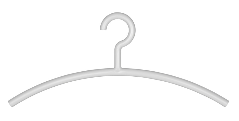 MIR weiss Kleiderbügel aus Kunststoff, 10er-Set