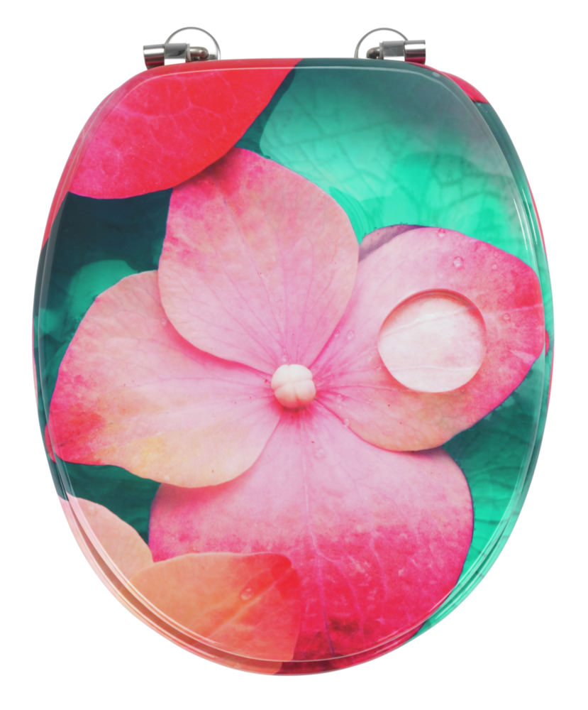 70275400-wcsitz-flower FLOWER Allstar WC-Sitz, Edelstahlscharniere