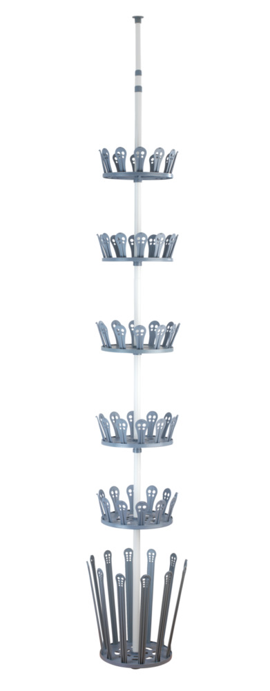 ACHILLES weiss-grau Teleskop-Schuhregal