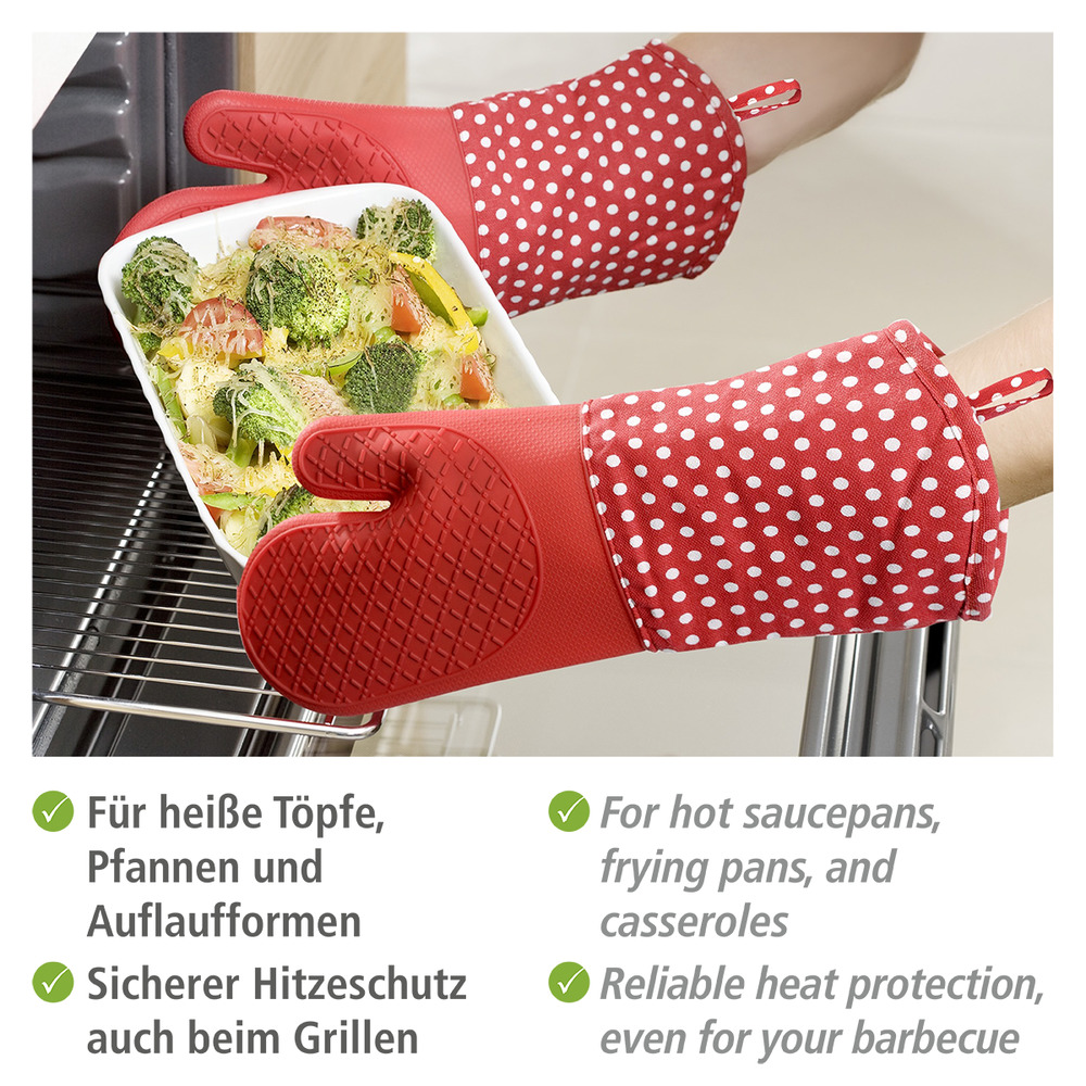 SILIKON rot Topfhandschuhe