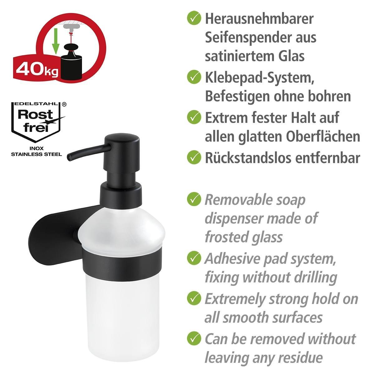OREA Black matt Turbo-Loc® Seifenspender 200 ml