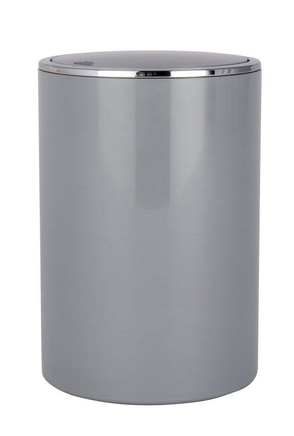 22562100_kosmetikeimer-inca-grey INCA grey Schwingdeckeleimer, 5 Liter