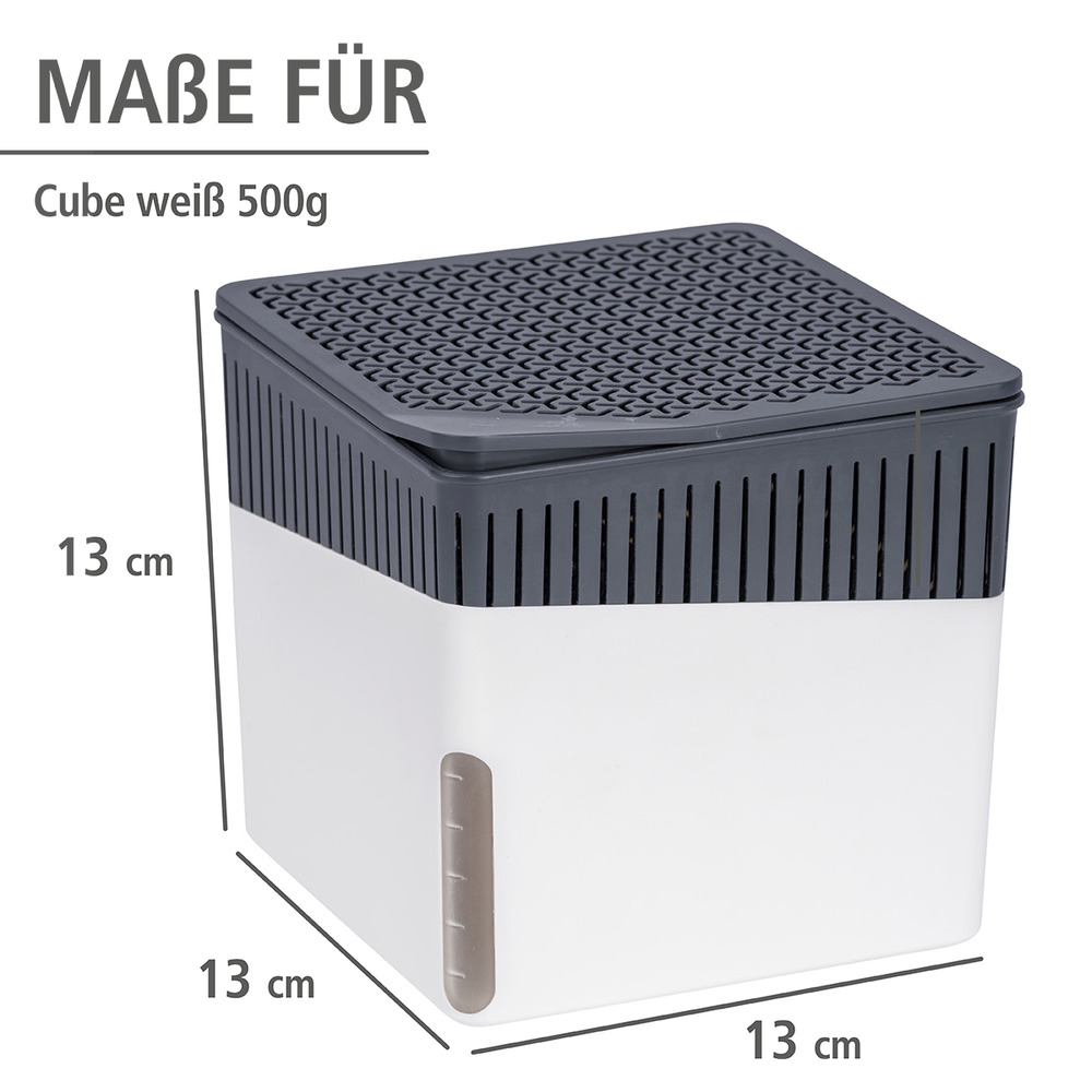 CUBE weiss Entfeuchter 500g, 2er-Set