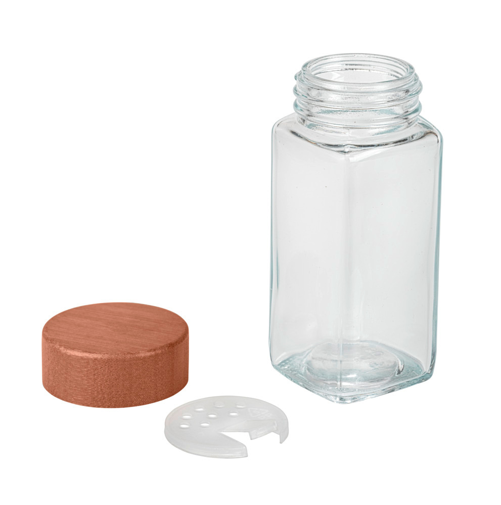 Gewürzregal mit 12 Glas-Gewürzgläsern