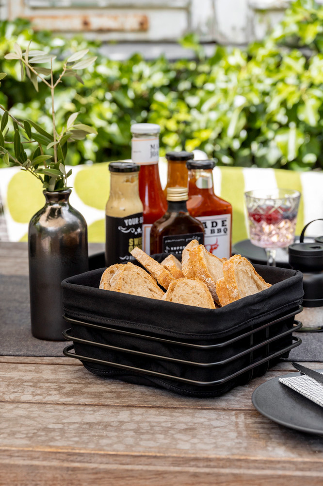 SQUARE Premium Brotkorb aus Metall