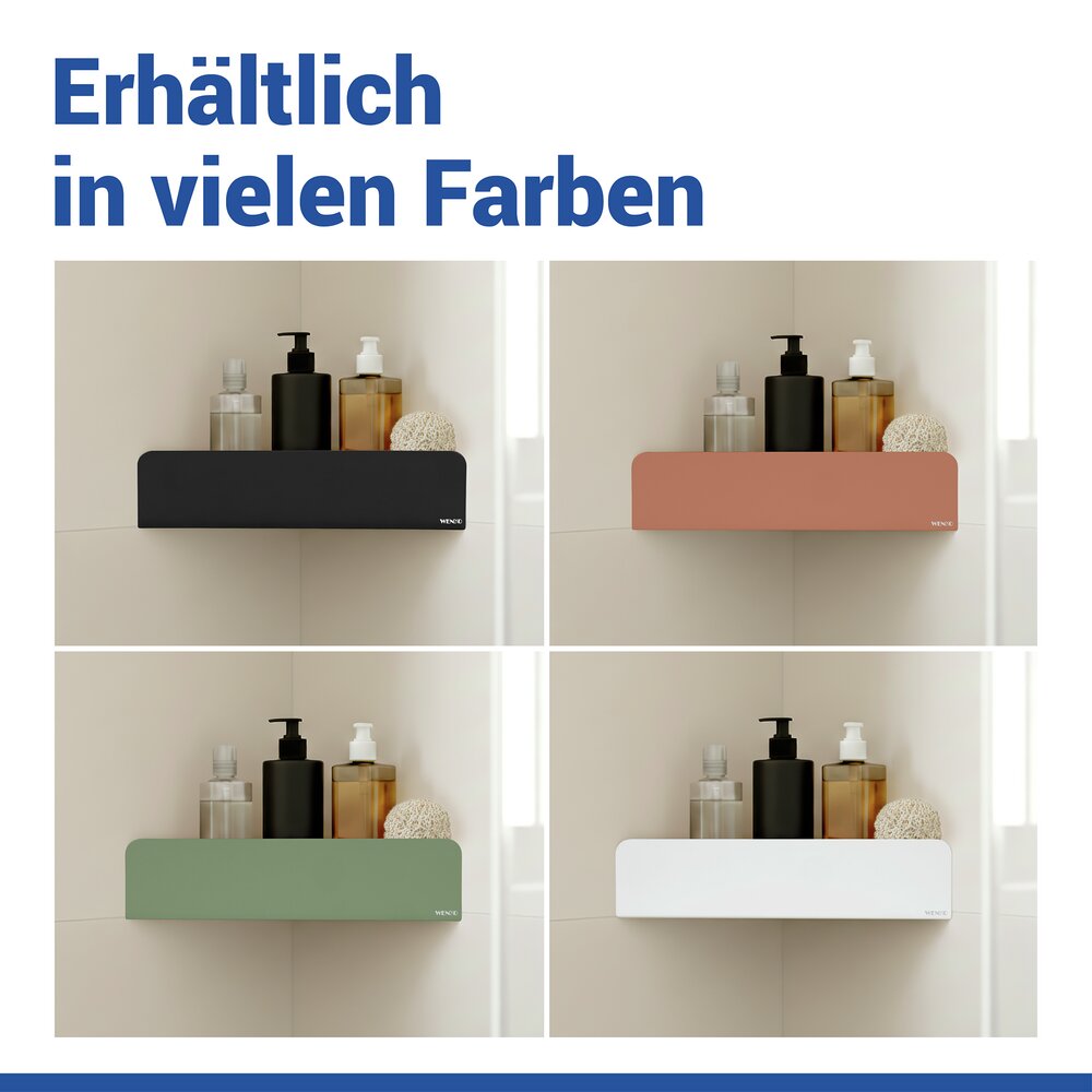 LIZAN schwarz Turbo-Loc® Eckablage aus Edelstahl