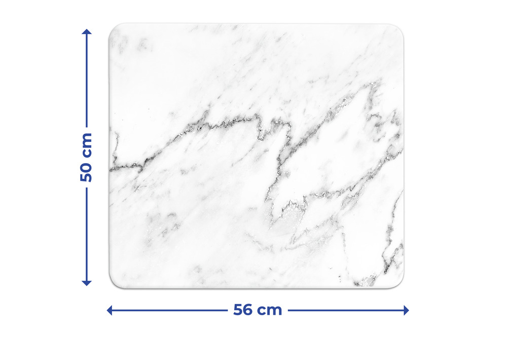 MARMOR weiss Multiplatte 56x50 cm aus Glas MARMOR weiss Multiplatte 56x50 cm aus Glas