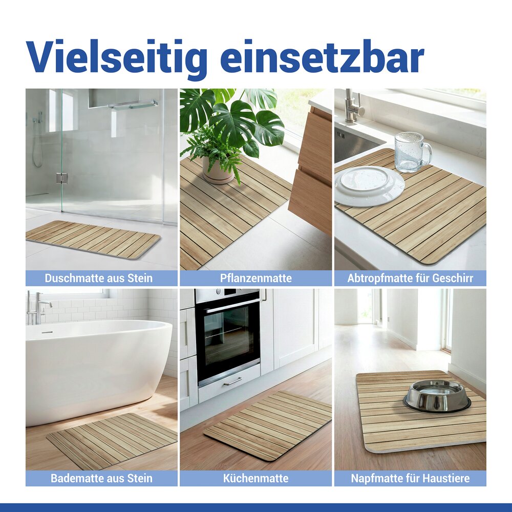 LEPIANA Badematte schnelltrocknend 60x39cm