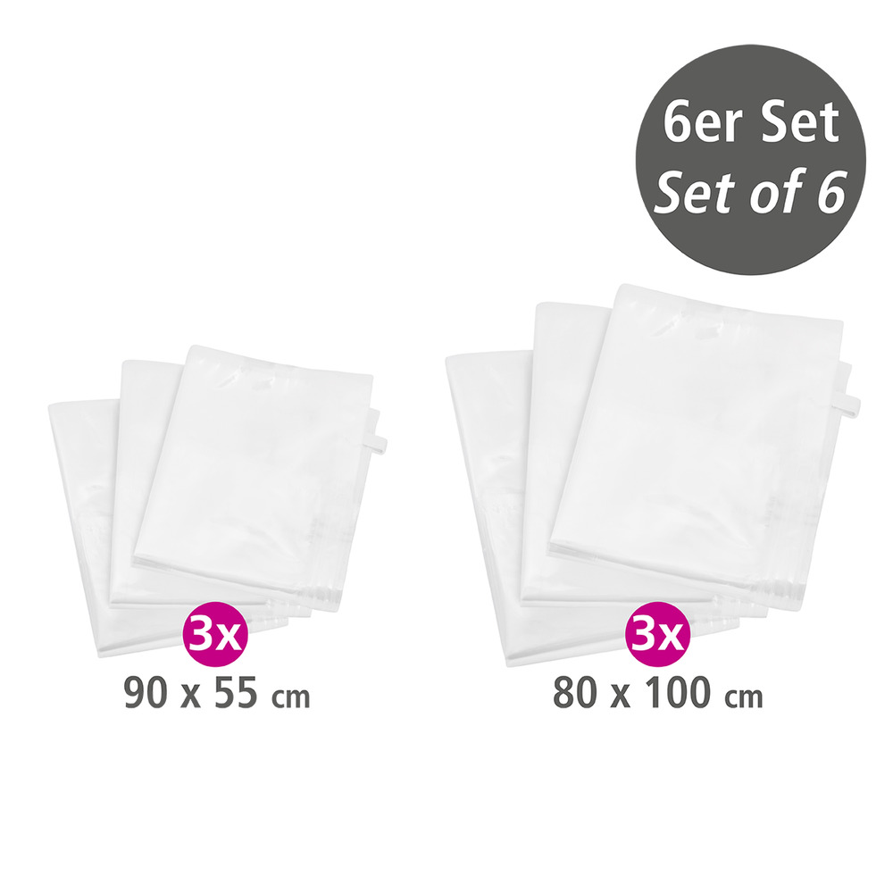 Vakuum 6er-Set Aufbewahrungsbeutel