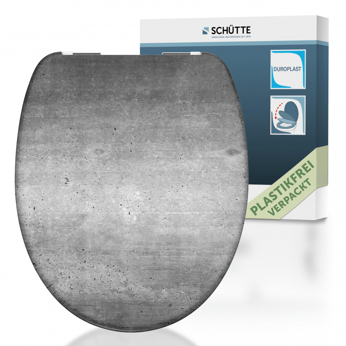INDUSTRIAL GREY WC-Sitz mit Absenkautomatik