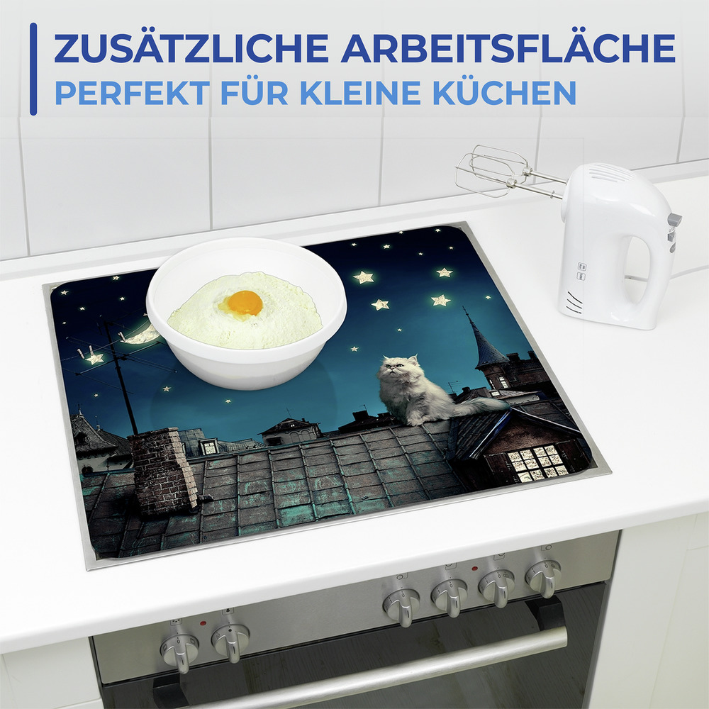 MOON CAT Multiplatte 56x50 cm aus Glas