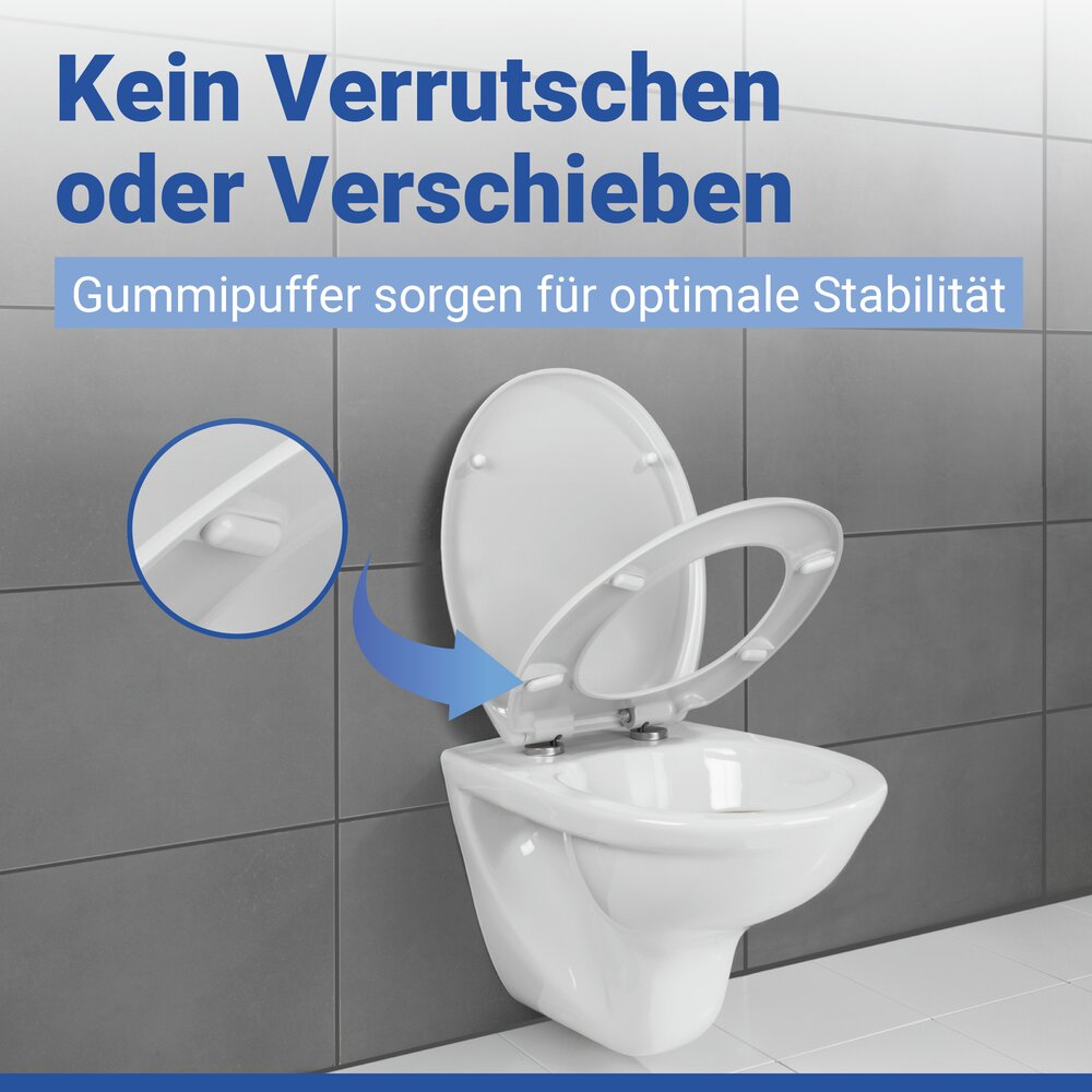 OTTANA weiß WC-Sitz antibakteriell beschichtet