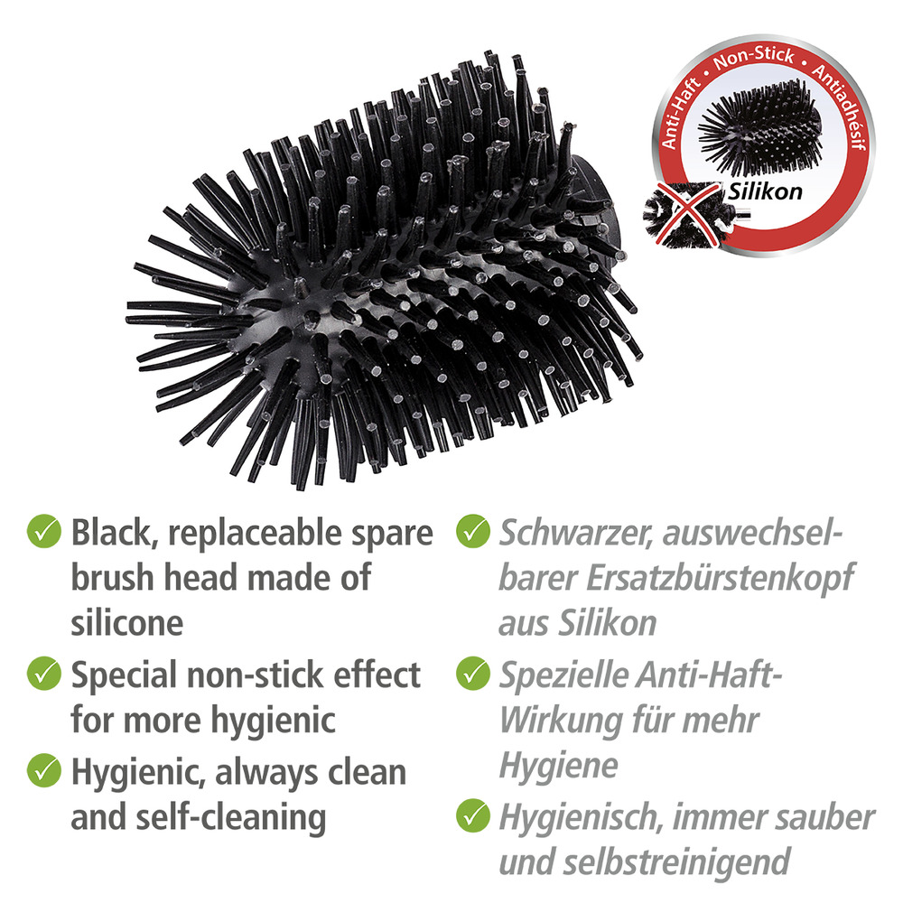 Ersatzbürstenkopf aus Silikon Ø 7,5 cm, 4er-Set Ersatzbürstenkopf aus Silikon Ø 7,5 cm, 4er-Set