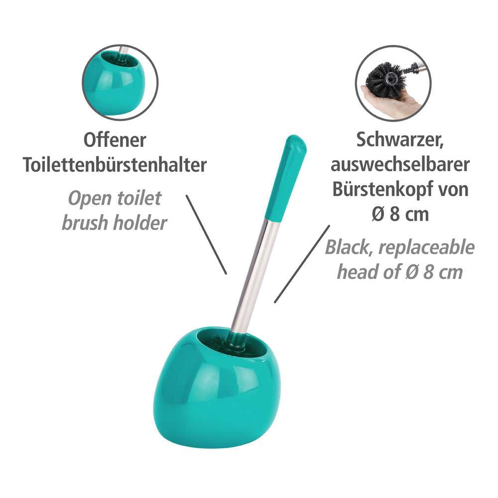 POLARIS petrol WC-Bürste aus Keramik