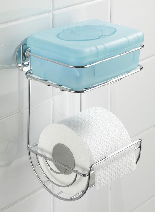 Wenko Eckablage Toilettenpapierhalter Duschregal Wandablage Handtuchhalter WC 