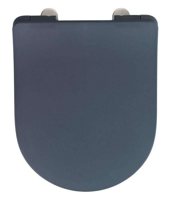 Wenko 19657100 Premium Ottana Thermoset Plastic Toiletzitting, Donkergrijs